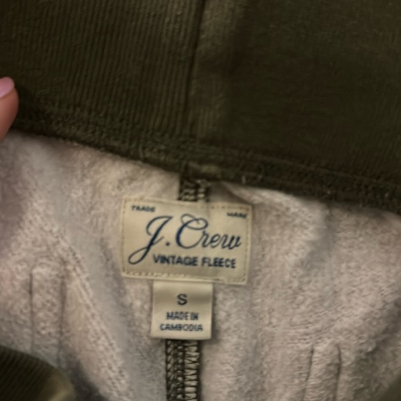 JCrew vintage fleece camo jogger sweatpants size small - Picture 4 of 4